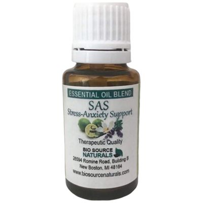 SAS! Stress-Anxiety Support Essential Oil Blend - Aromatherapy - Therapeutic Quality