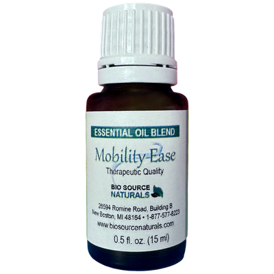 Mobility Ease Essential Oil Blend Bottle – Topical Aromatherapy for Joint &amp; Muscle Comfort, Stiffness &amp; Overworked Areas