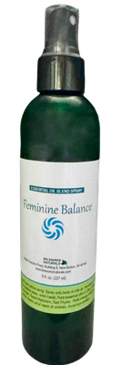 Feminine Balance Essential Oil Blend Spray Bottle – Topical Aromatherapy Mist for Emotional Calm, Monthly Cycle Support &amp; Wel