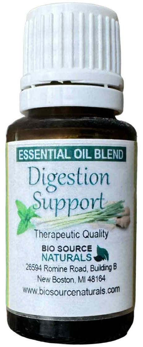 Digestion Support Essential Oil Blend Bottle – Topical Aromatherapy for Digestive Comfort, Balance &amp; Abdominal Ease