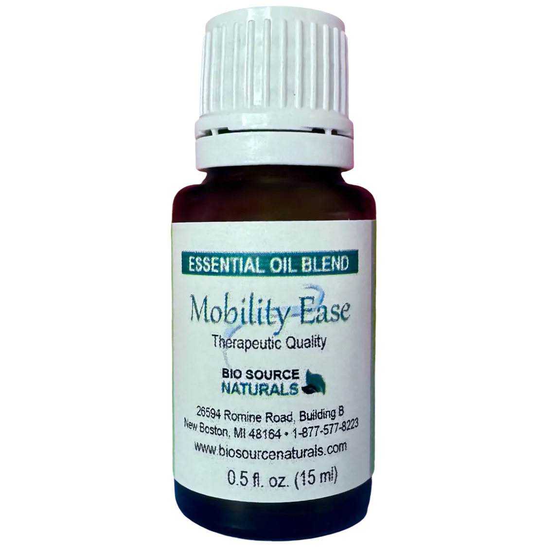Mobility Ease Essential Oil Blend Bottle – Topical Aromatherapy for Joint & Muscle Comfort, Stiffness & Overworked Areas