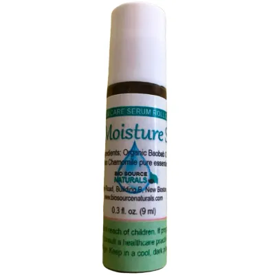 Ultra Moisture Skin Care Serum Roll-On - 0.3 fl oz (9 ml) Amber Glass Roll-On Bottle with Stainless Steel Roller Ball and Cap