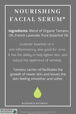 Nourishing Facial Serum Roll-On - 0.3 fl oz (9 ml) Amber Glass Roll-On Bottle with Stainless Steel Roller Ball and Cap