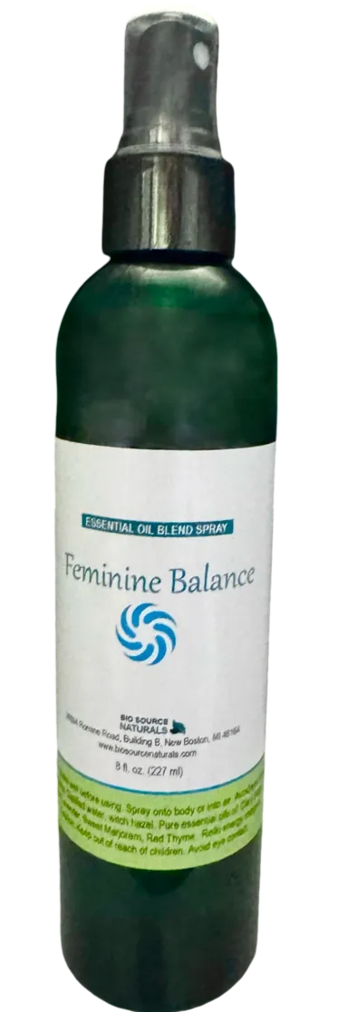 Feminine Balance Spray Bottle – Water-Based Aromatherapy for Emotional Balance – BioSource Naturals
