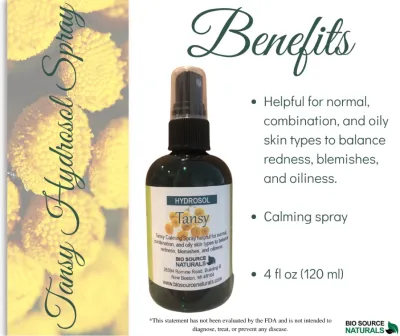 Hydrosol  Tansy Spray - 4 fl oz (120 ml)