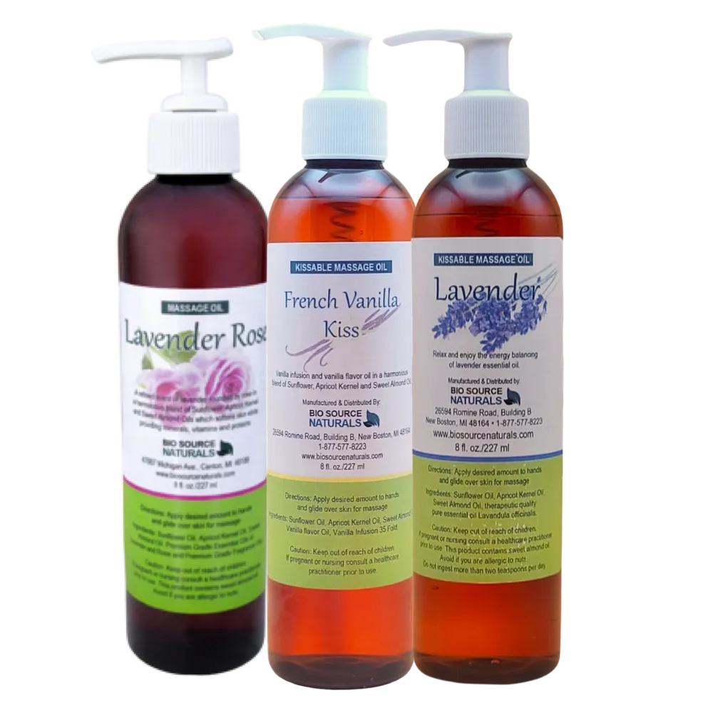 Romance Massage Oil Collection 8 fl oz (227 ml) 3 Pack