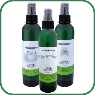 Essential Oil Blend Sprays with Crystals