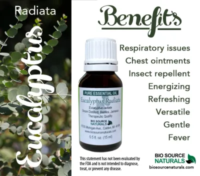 Eucalyptus, Radiata Pure Essential Oil Product Bulletin