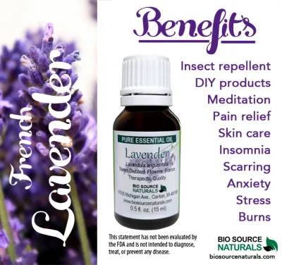 Lavender Pure Essential Oil Product Bulletin - Population Type, from South France