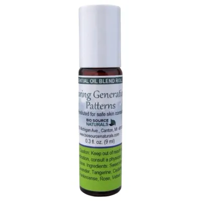 Clearing Generational Patterns  Essential Oil Blend Roll-On - 0.3 fl oz (9 ml) Amber Glass Roll-On Bottle with Stainless Steel Roller Ball and Cap