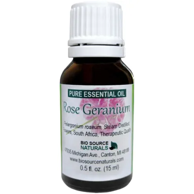 Rose Geranium Pure Essential Oil with Analysis Report and with Free Affirmation Digital Card