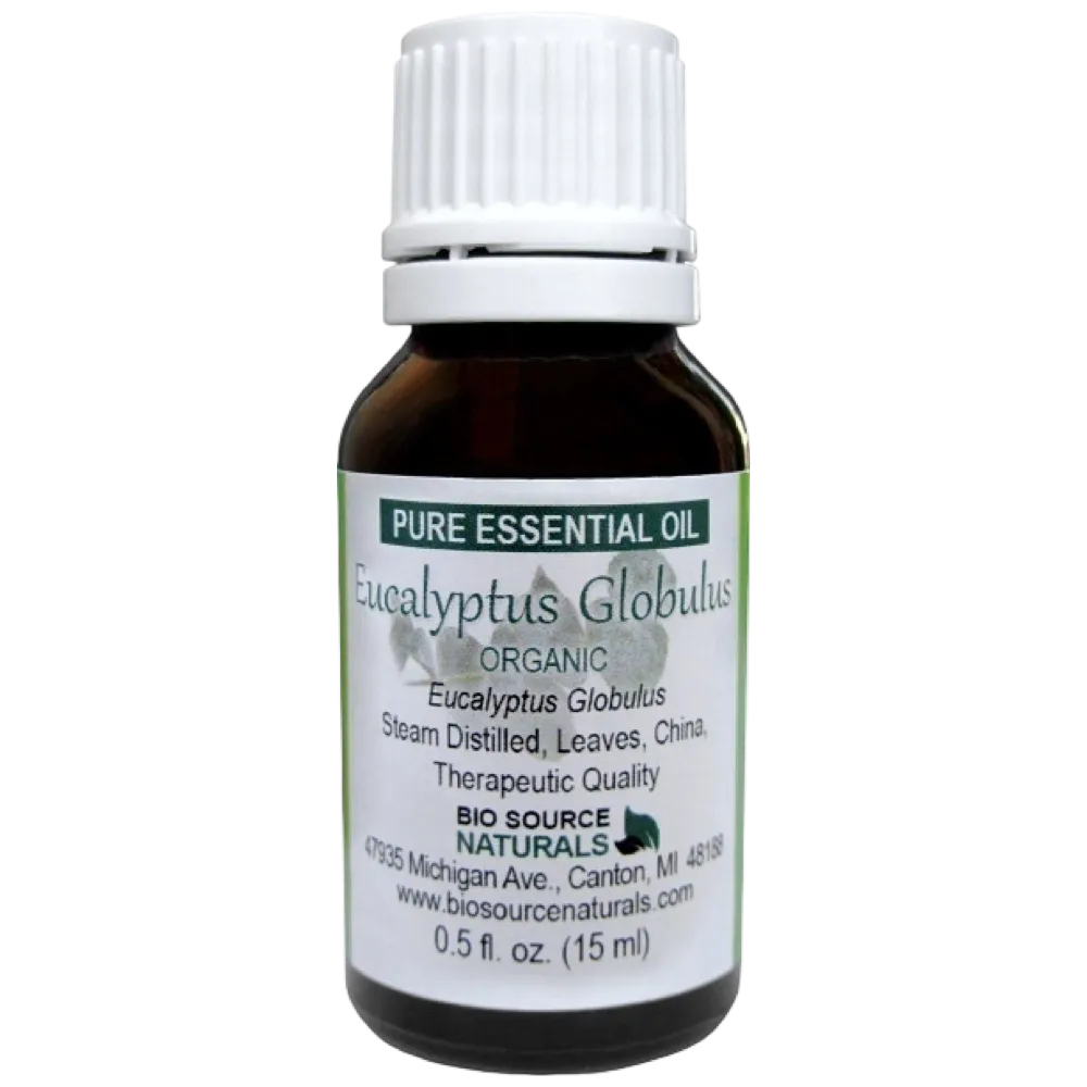 Eucalyptus, Globulus Organic Pure Essential Oil with Analysis Report