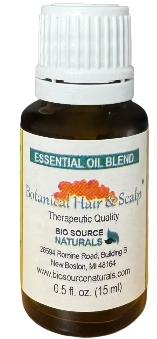Botanical Hair and Scalp Essential Oil Blend – Multiple Sizes | Includes 6 EFT Tapping Scripts, Affirmations &amp; Journal Prompts for Body-Mind Healing