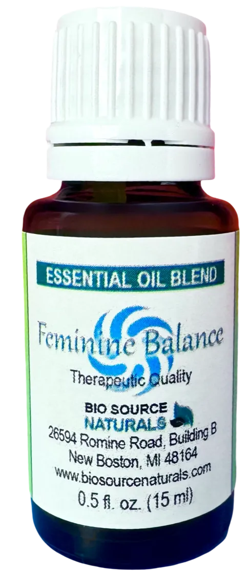 Feminine Balance Essential Oil Blend | Multiple Sizes | Includes 6 EFT Tapping Scripts, Affirmations &amp; Journal Prompts for Body-Mind Healing