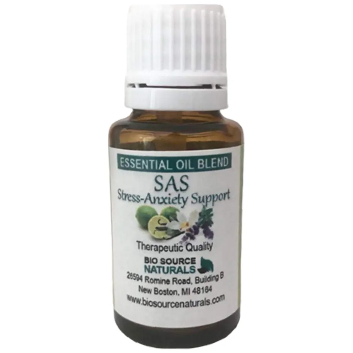 SAS! Stress-Anxiety Support Essential Oil Blend - Aromatherapy - Therapeutic Quality with Bonus Digital Bundle