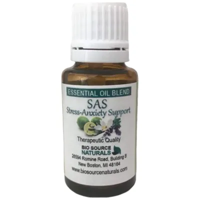 SAS! Stress-Anxiety Support Essential Oil Blend - Aromatherapy - Therapeutic Quality