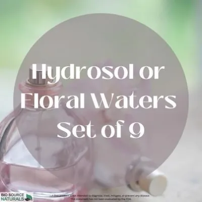 Hydrosol or Floral Waters Set of 9