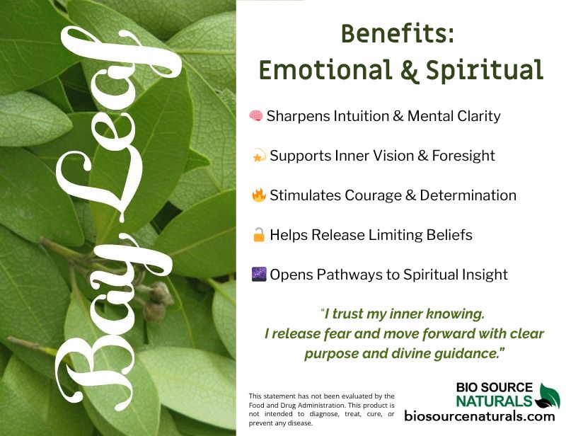 Bay Leaf  - Laurel Leaf Pure Essential Oil Emotional &amp; Spiritual Affirmation Digital Card