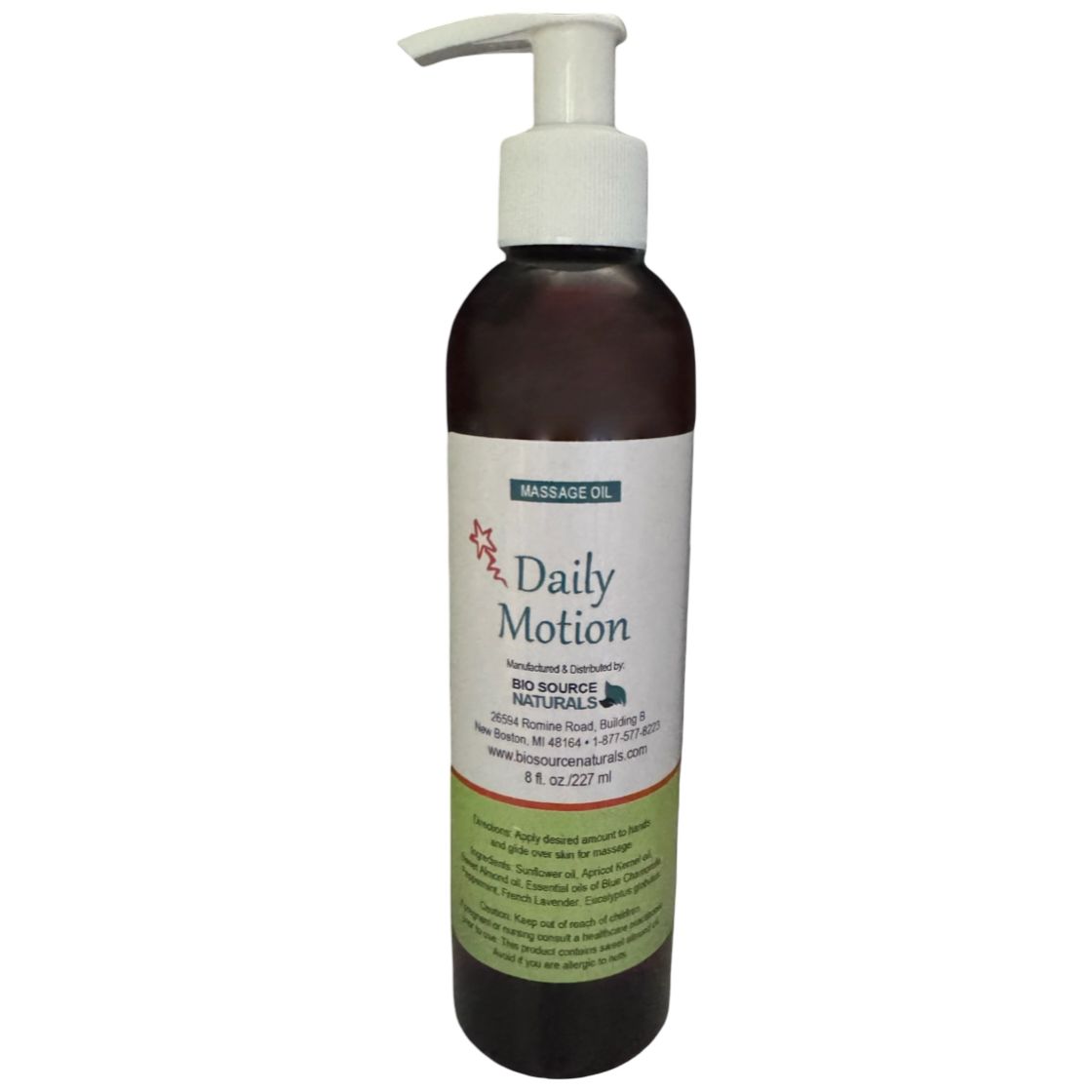 Daily Motion Essential Oil Blend Massage Oil | Includes 12 EFT Tapping Scripts, Affirmations &amp; Journal Prompts for Body-Mind Healing