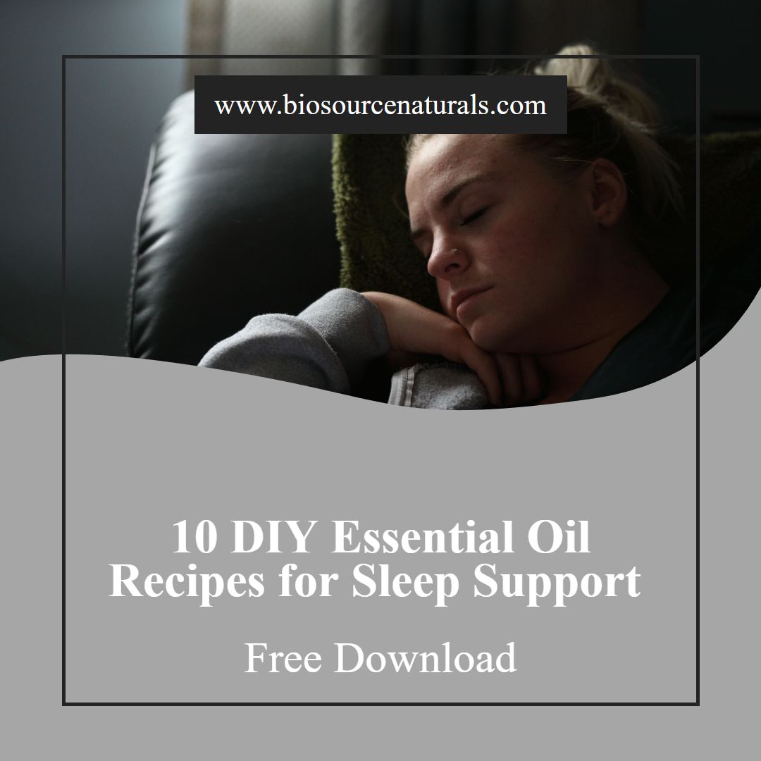 10 DIY Essential Oil Recipes for Sleep Support - FREE Download
