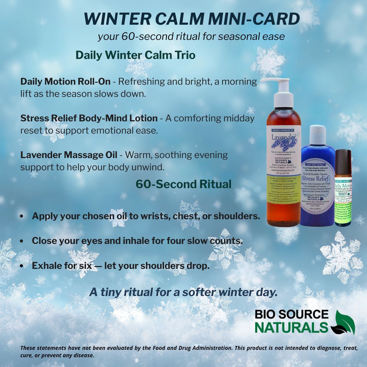Winter Calm Mini-Card – Free 60-Second Seasonal Ritual (Digital Download)