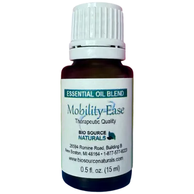 Mobility Ease Essential Oil Blend Bottle – Topical Aromatherapy for Joint &amp; Muscle Comfort, Stiffness &amp; Overworked Areas