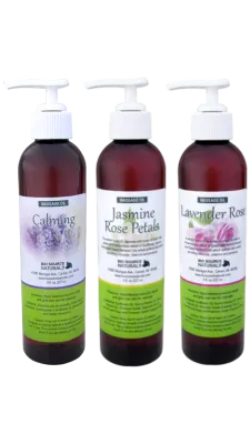 Floral Massage Oil Collection - Set of Three 8 fl oz (227 ml) Pump