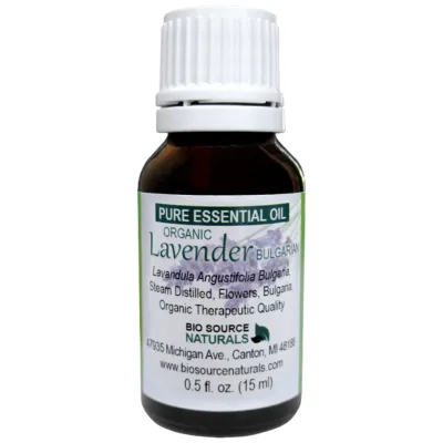 Lavender, Bulgarian Organic Pure Essential Oil with Analysis Report &amp;  Free Affirmation Digital Card