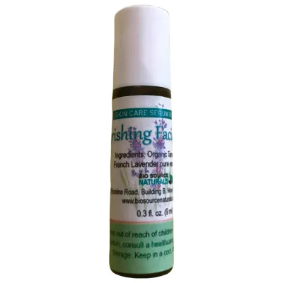 Nourishing Facial Serum Roll-On - 0.3 fl oz (9 ml) Amber Glass Roll-On Bottle with Stainless Steel Roller Ball and Cap