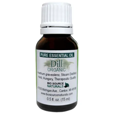 Dill Organic Pure Essential Oil with Free Affirmation Digital Card