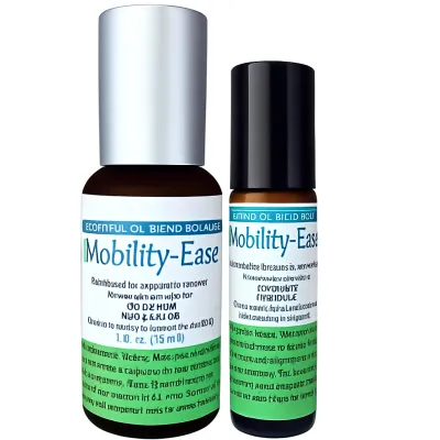 Mobility Ease Roll-On Bottle – Essential Oils for Daily Joint &amp; Muscle Relief, Pre-Diluted for Direct Application