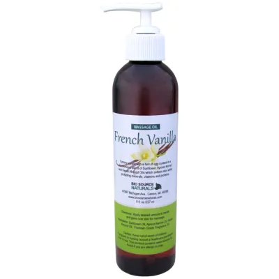 French Vanilla Massage Oil/Personal Fragrance Oil 8 fl oz (227 ml)