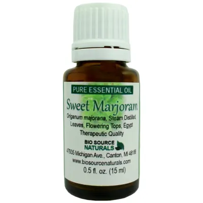 Sweet Marjoram Pure Essential Oil with Analysis Report &amp; Free Affirmation Digital Card