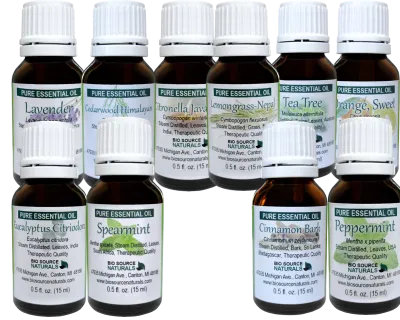 10 Pure Essential Oils to Help Repel Insects - Specially Priced Set (10) 15 ml Bottles - Plus! Free Download 10 Essential Oil Recipes for Gardening