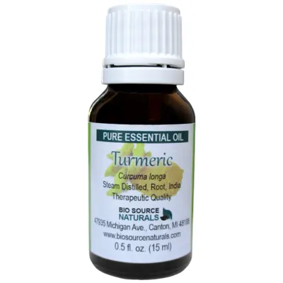 Turmeric Pure Essential Oil with Analysis Report &amp; Free Affirmation Digital Card