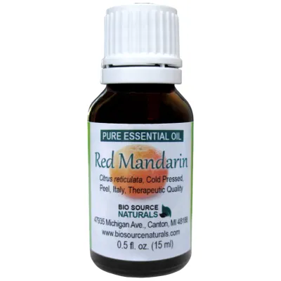 Red Mandarin Pure Essential Oil with Analysis Report &amp; Free Affirmation Digital Card