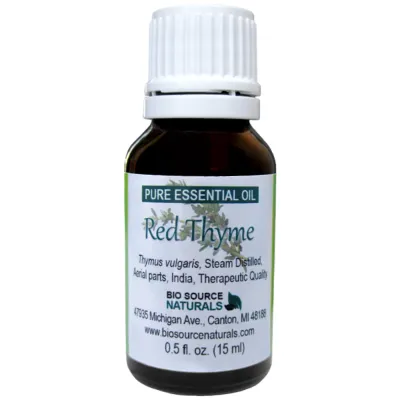 Thyme, Red Pure Essential Oil CT Thymol with Free Affirmation Digital Card