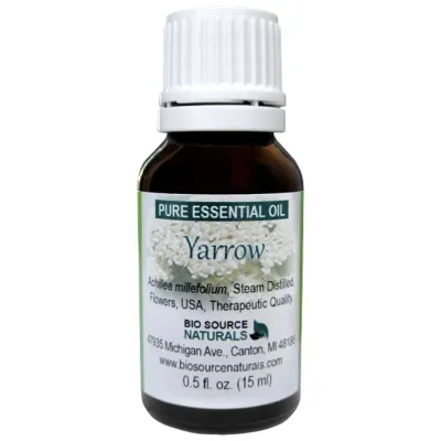 Yarrow Pure Essential Oil with Analysis Report &amp; Free Affirmation Digital Card