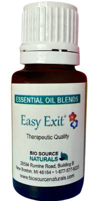 Easy Exit Essential Oil Blend  |  Multiple Sizes | Includes 6 EFT Tapping Scripts, Affirmations &amp; Journal Prompts for Body-Mind Healing
