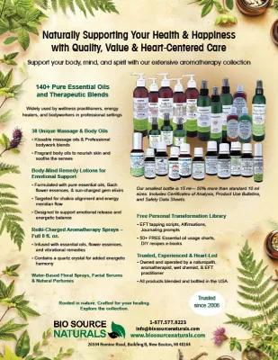 About BioSource Naturals and Lezlie Cebulski flyer