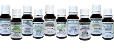 Special Set of 10 Pure Essential Oils (Basic Kit) - 0.5 fl oz (15 ml) each