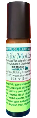 Daily Motion Roll-On – Pre-Diluted Essential Oil Blend for Muscle Fatigue &amp; Soreness – BioSource Naturals