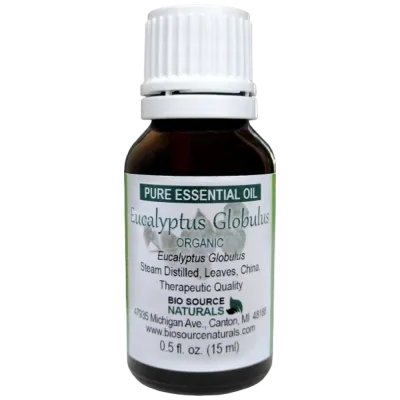 Eucalyptus, Globulus Organic Pure Essential Oil with Analysis Report