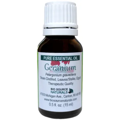 Geranium Pure Essential Oil with Analysis Report &amp; Free Affirmation Digital Card