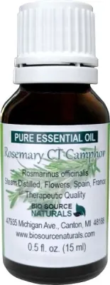 Rosemary Pure Essential Oil -  CT Camphor, Spain with Free Affirmation Digital Card
