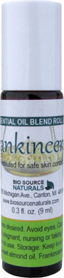 Frankincense Pure Essential Oil Roll-On ml) Amber Glass Roll-On Bottle with Stainless Steel Roller Ball and Cap