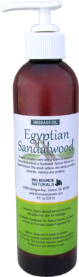 Egyptian Sandalwood Massage Oil 8 fl oz (227 ml)