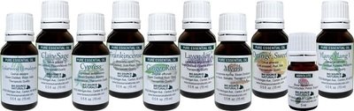 Pure Essential Oils - Emotional Healing Therapeutic Kit of 10
