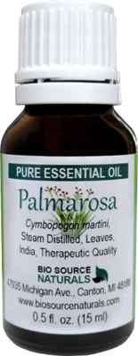 Palmarosa Pure Essential Oil with Analysis Report