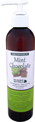 Mint Chocolate (Lickable, Kissable) Edible Massage Oil 8 fl oz (227 ml)